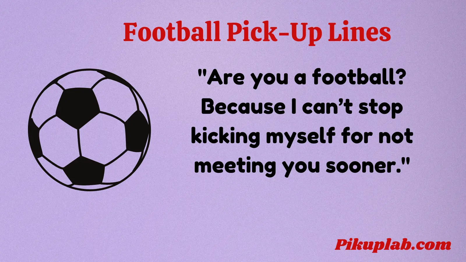 Football Pick Up Lines