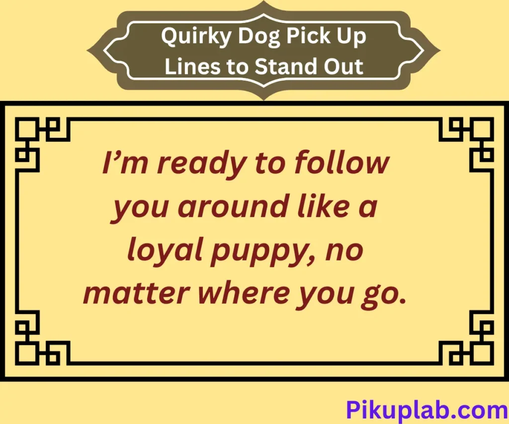 Quirky Dog Pick Up Lines to Stand Out