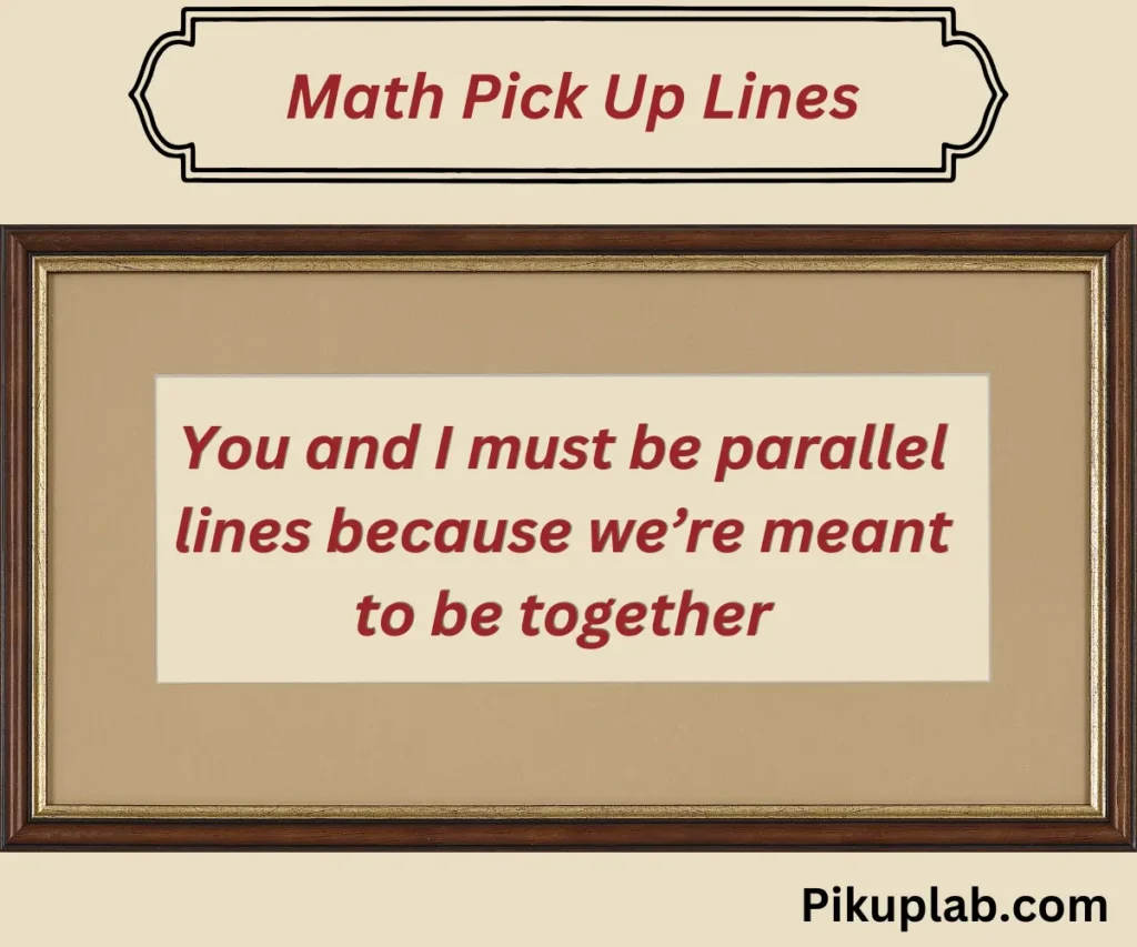 Math Pick Up Lines