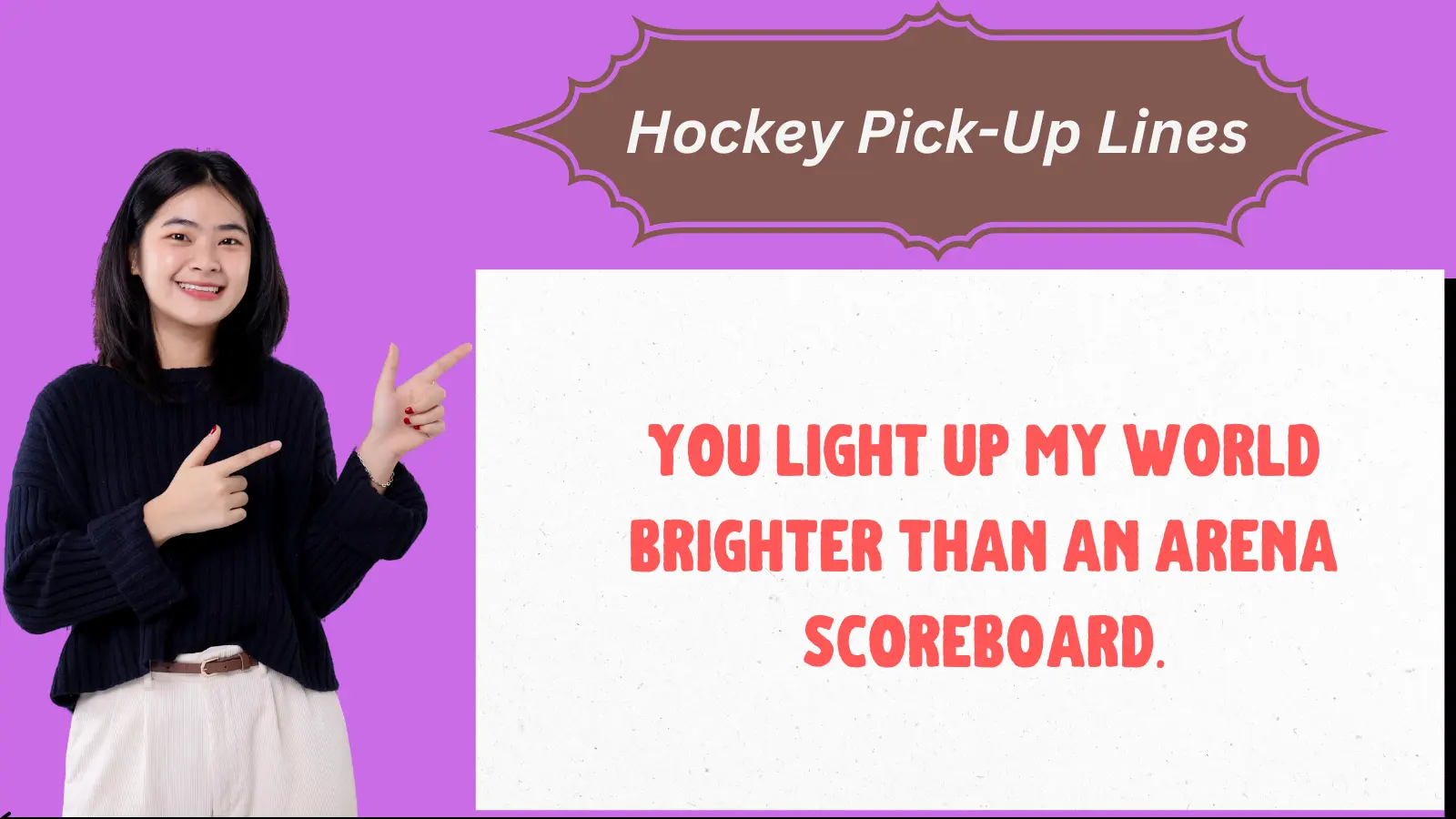 Hockey Pick-Up Lines