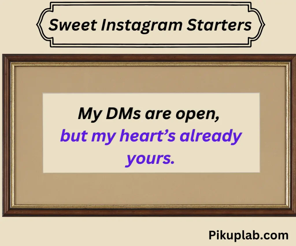 Sweet Instagram Starters