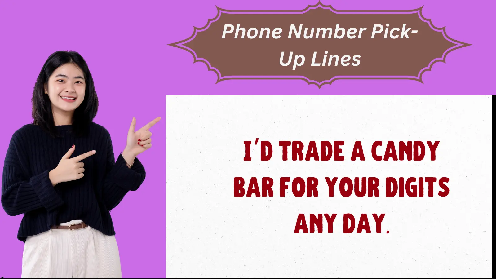 Phone Number Pick-Up Lines