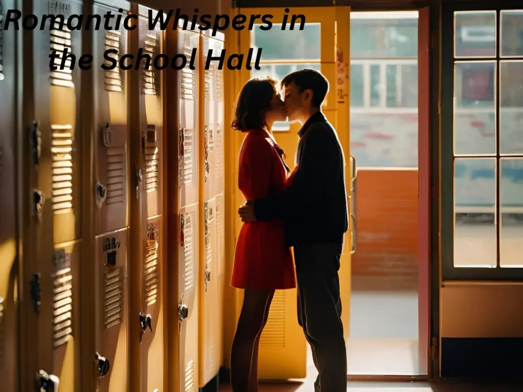 Romantic Whispers in the School Hall