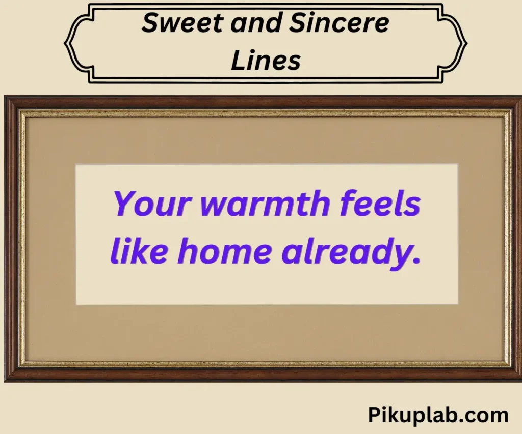 Sweet and Sincere Lines