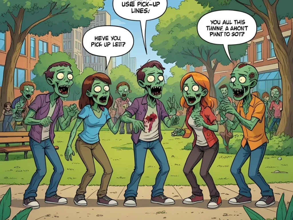 Zombie Zingers: Brainy Pick-Up Lines