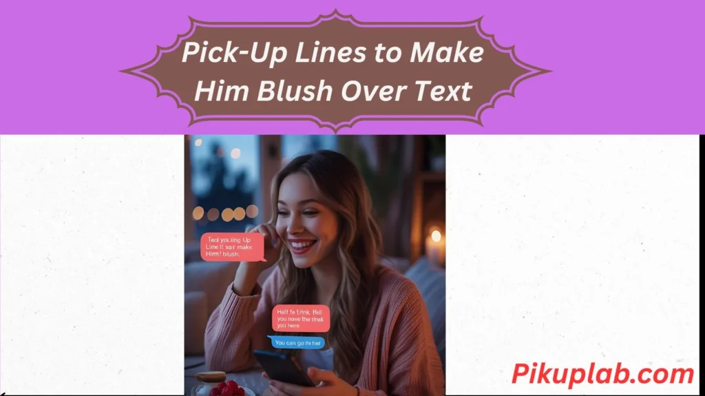Pick-Up Lines to Make Him Blush Over Text