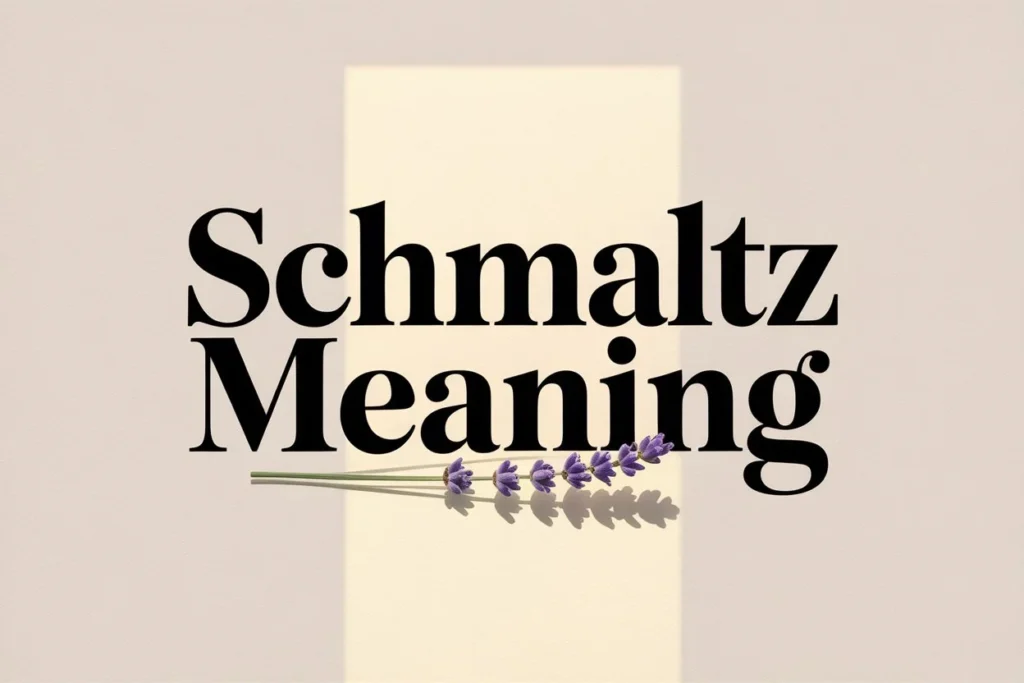 schmaltz meaning
