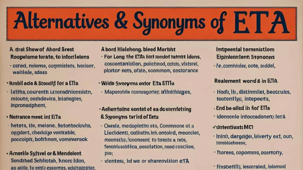 ETA Meaning