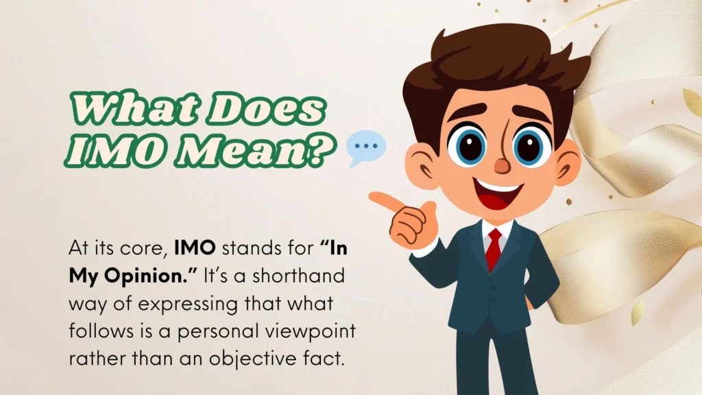 IMO Meaning