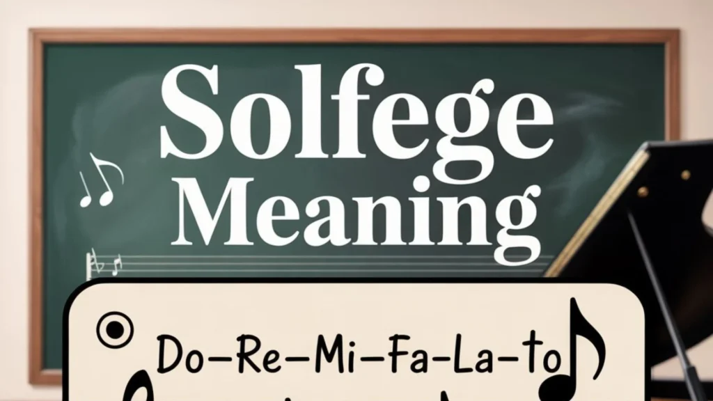 Solfege Meaning