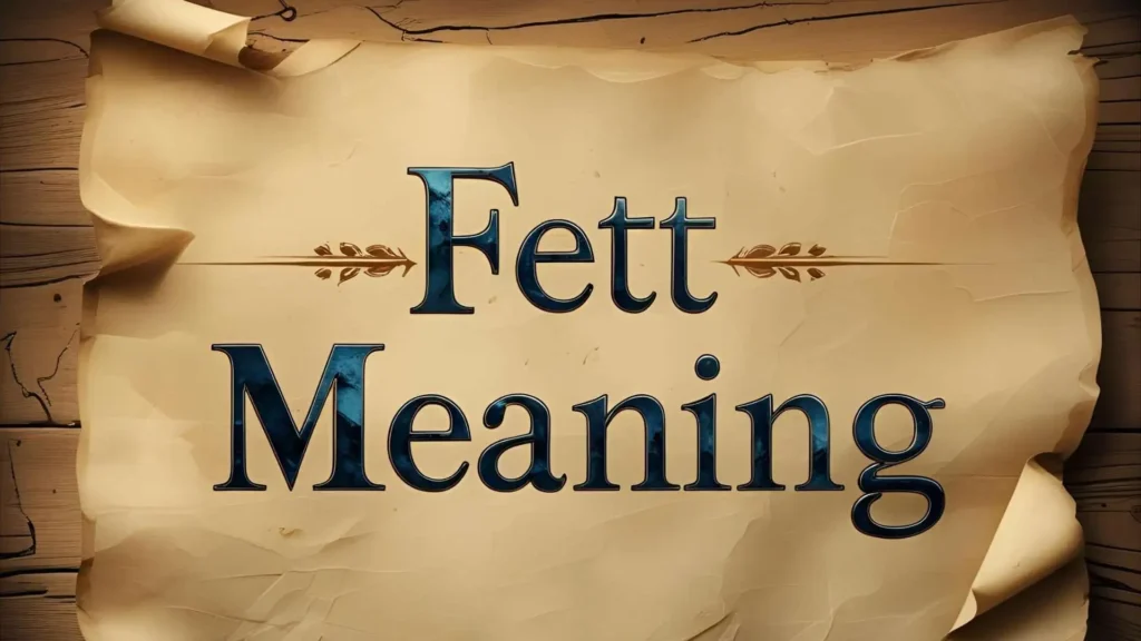 Fett Meaning