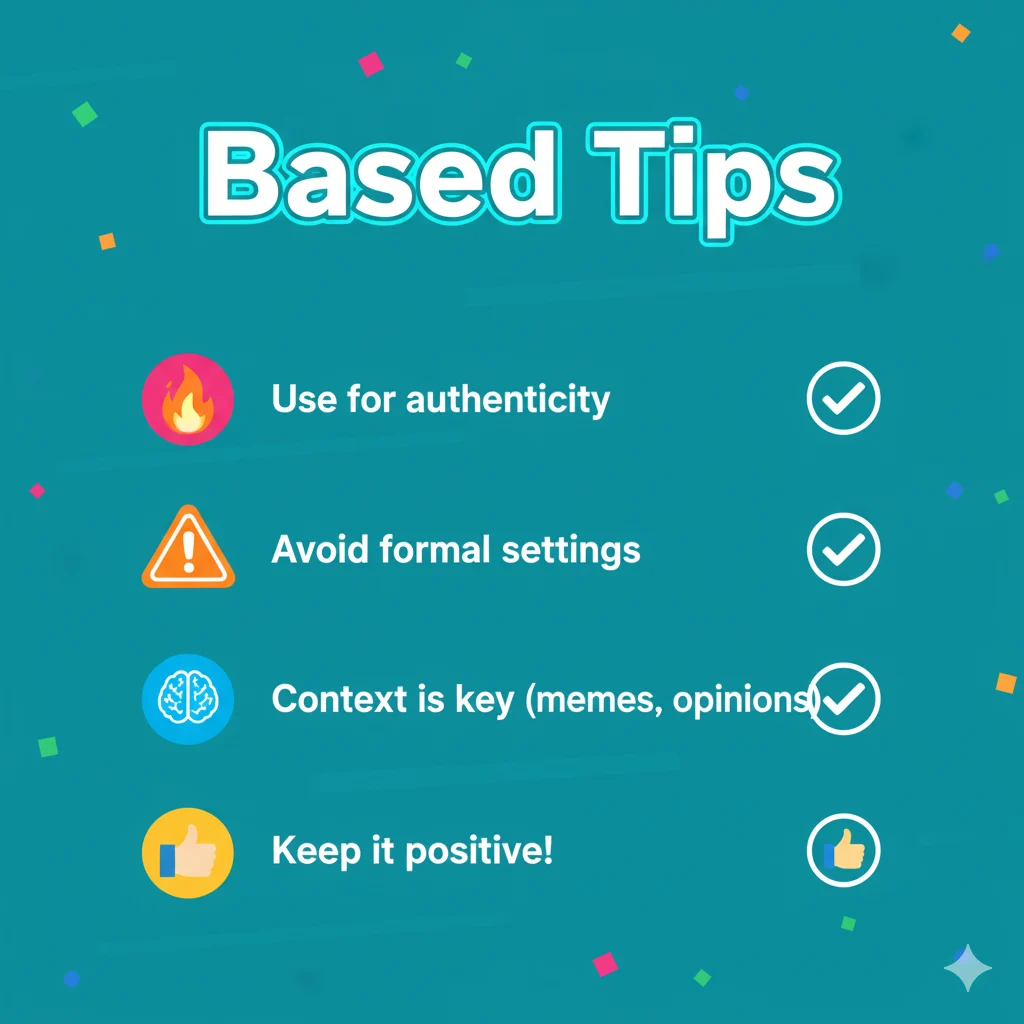 How to Use Based Responsibly