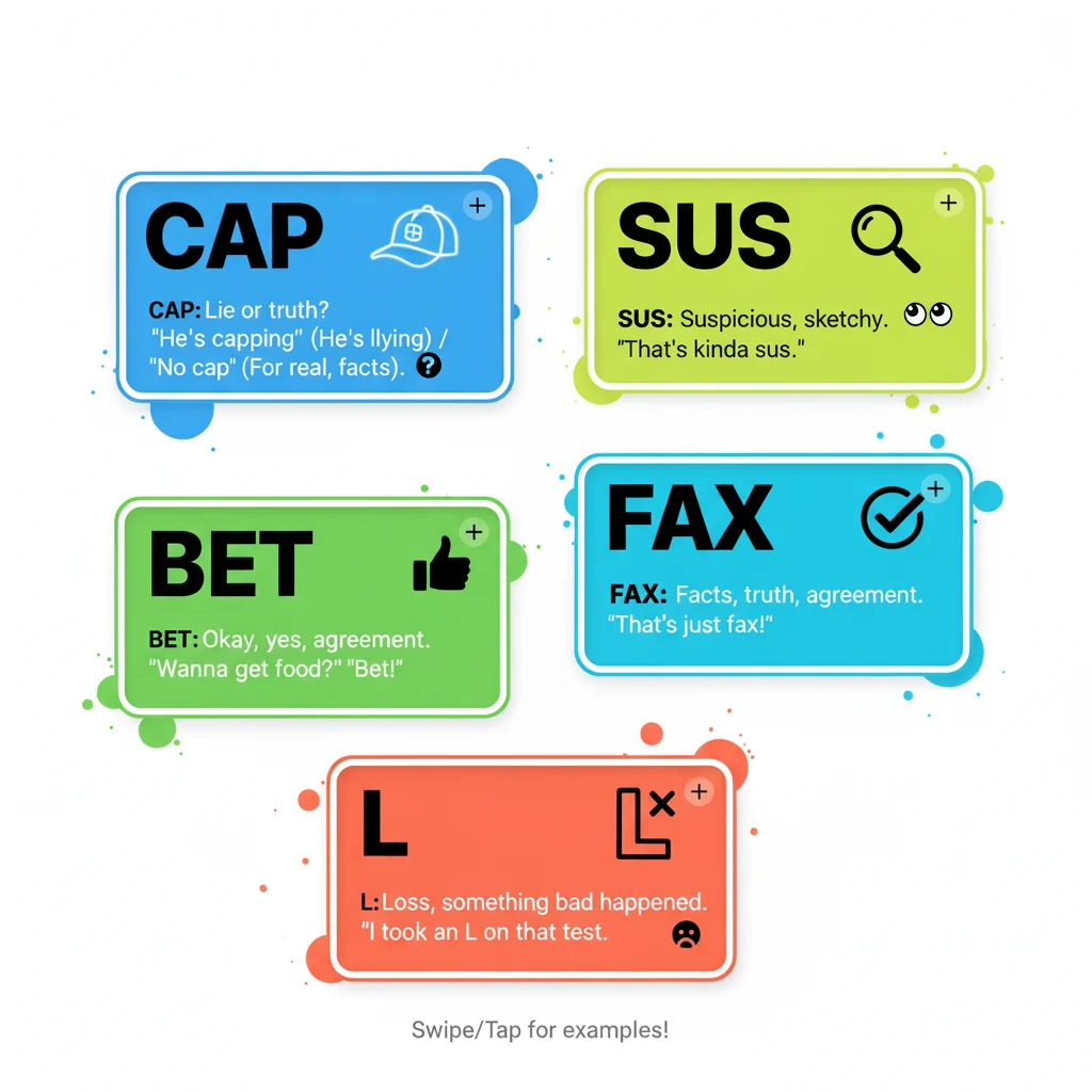 Cap vs. Other Slang Terms