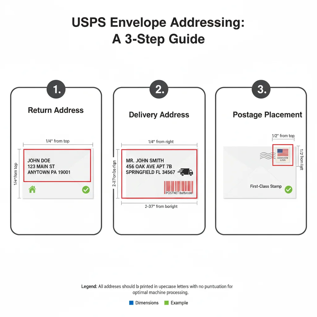 The 3-Step USPS Compliant Addressing System
