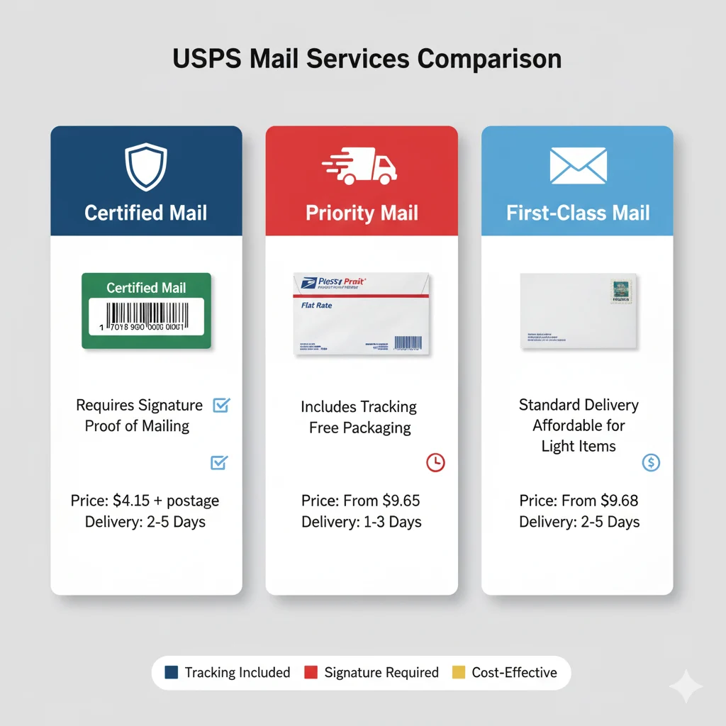 USPS Service Options for Important Mail