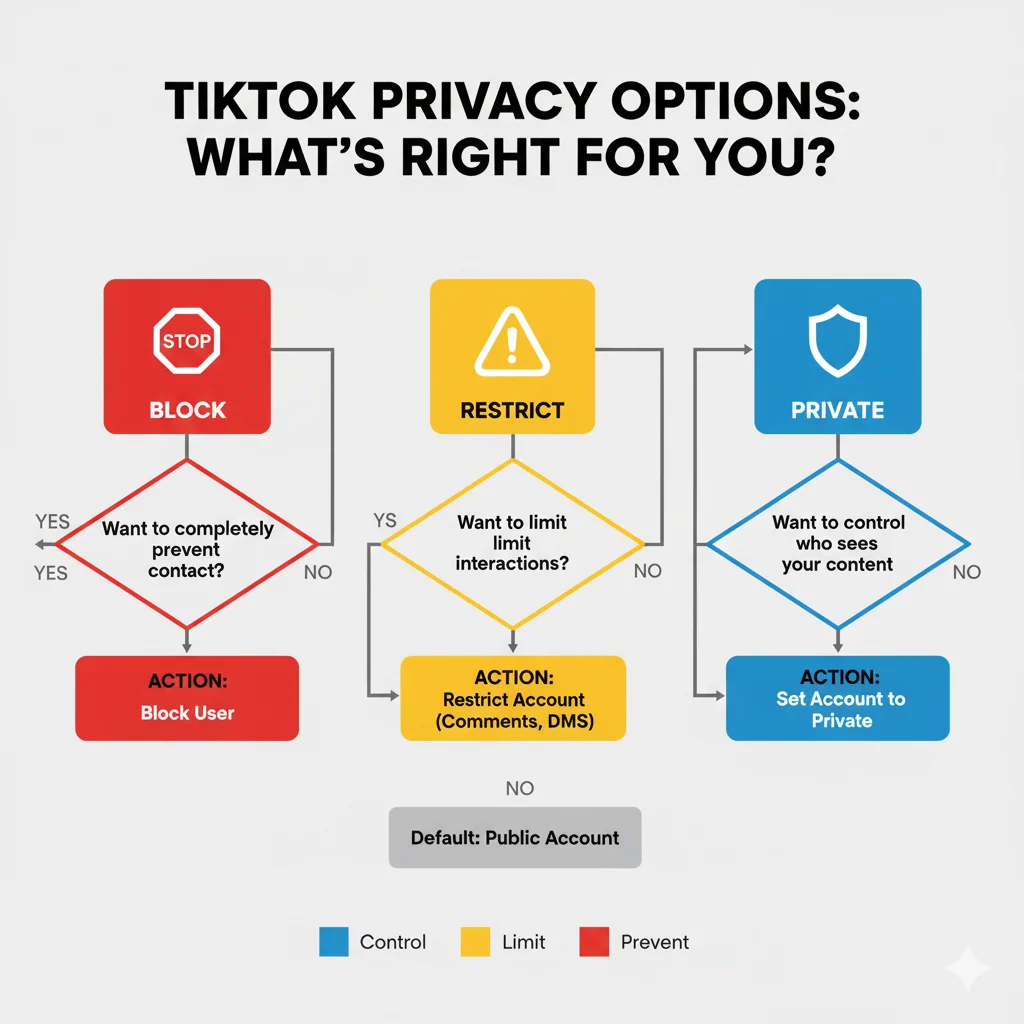 Quick Decision Guide: Block vs Restrict vs Private