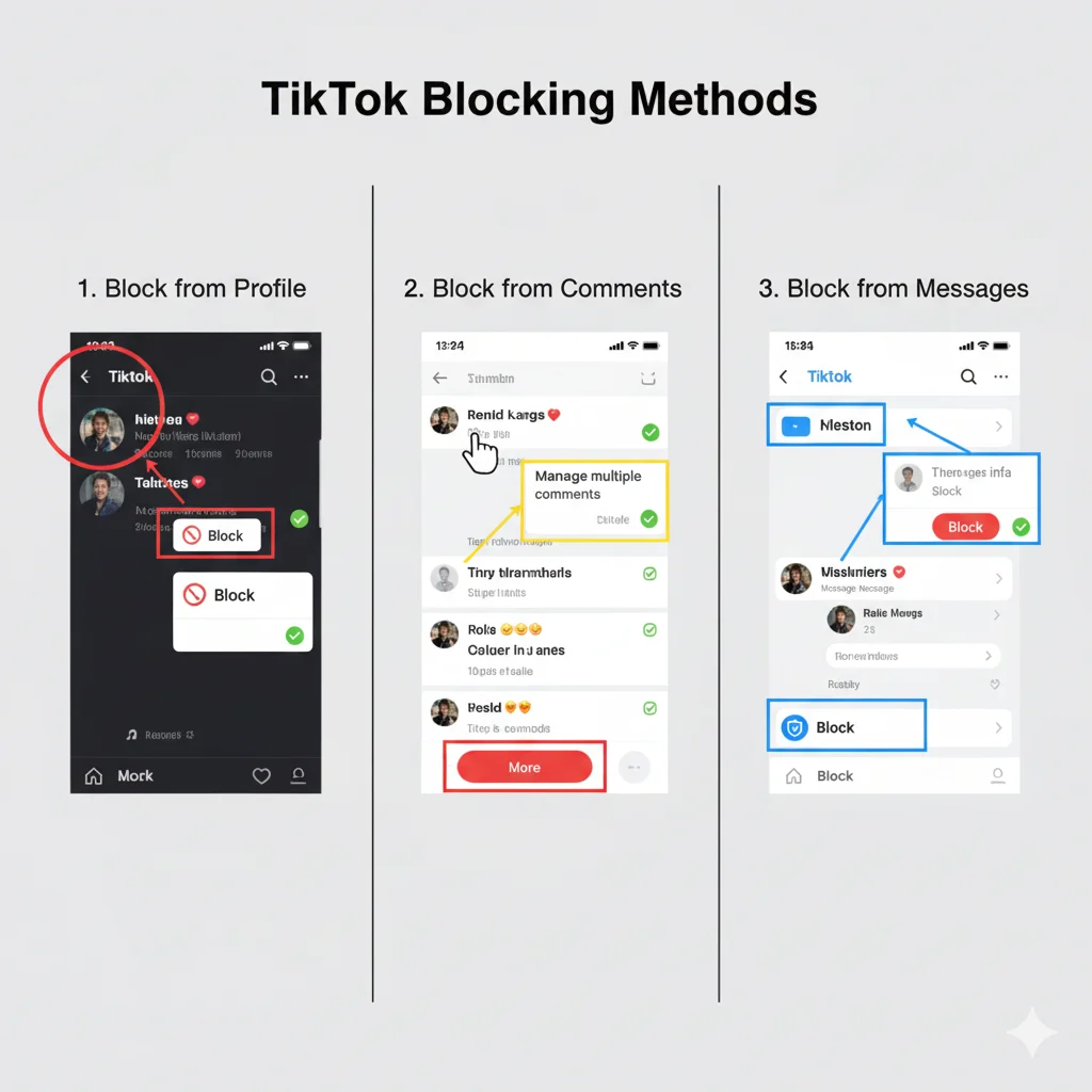 How to Block Someone on TikTok (All Methods)