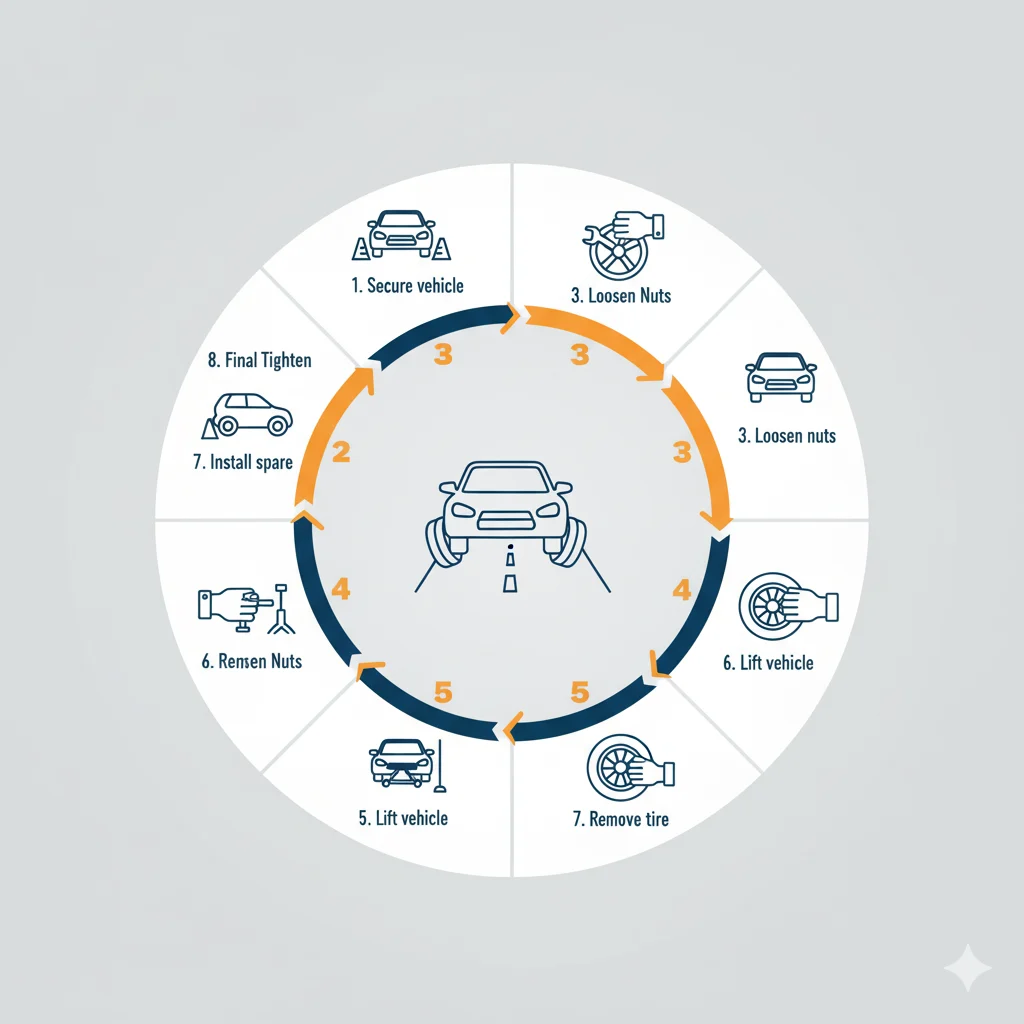 The 8-Step Tire Change Process: Never-Fail Method