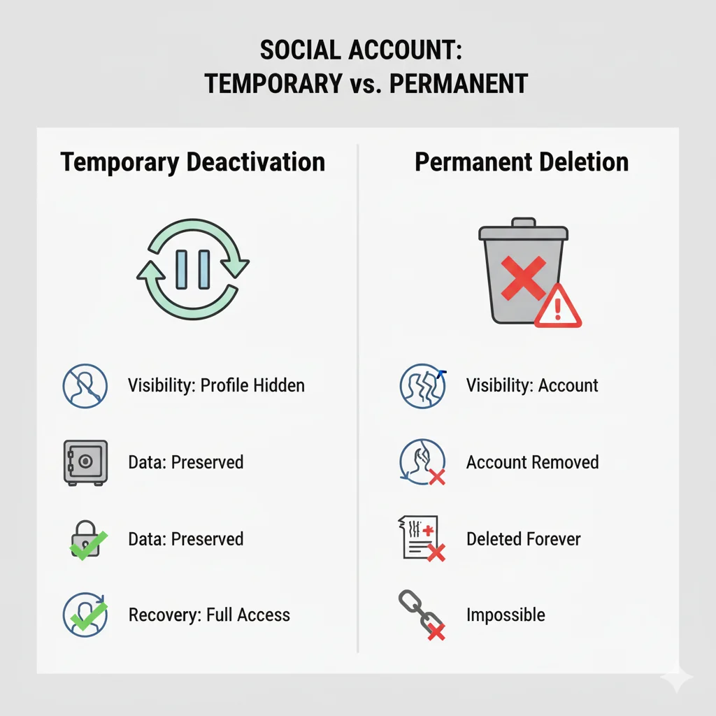 Temporary Deactivation vs. Permanent Deletion: Choose Wisely
