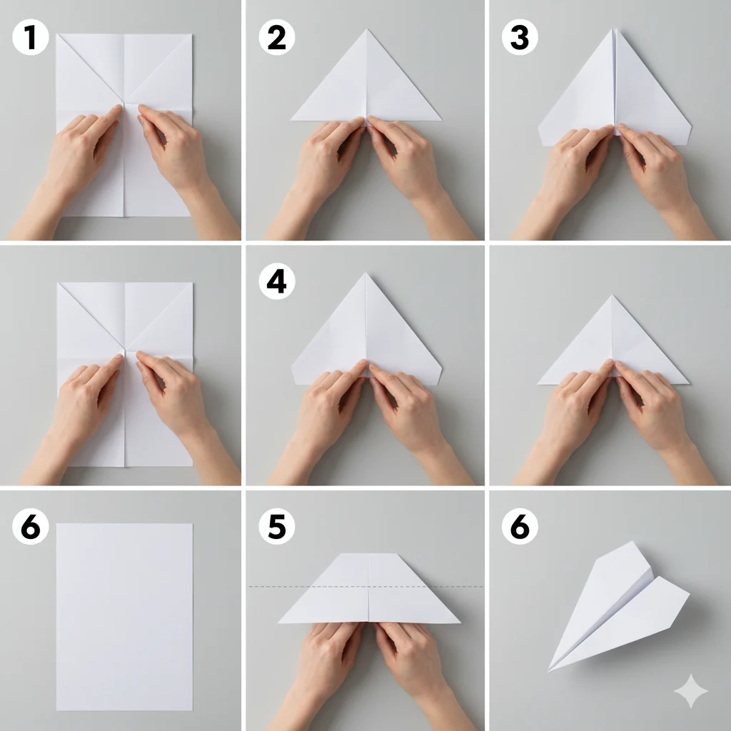 How to Make a Paper Airplane in 6 Easy Steps