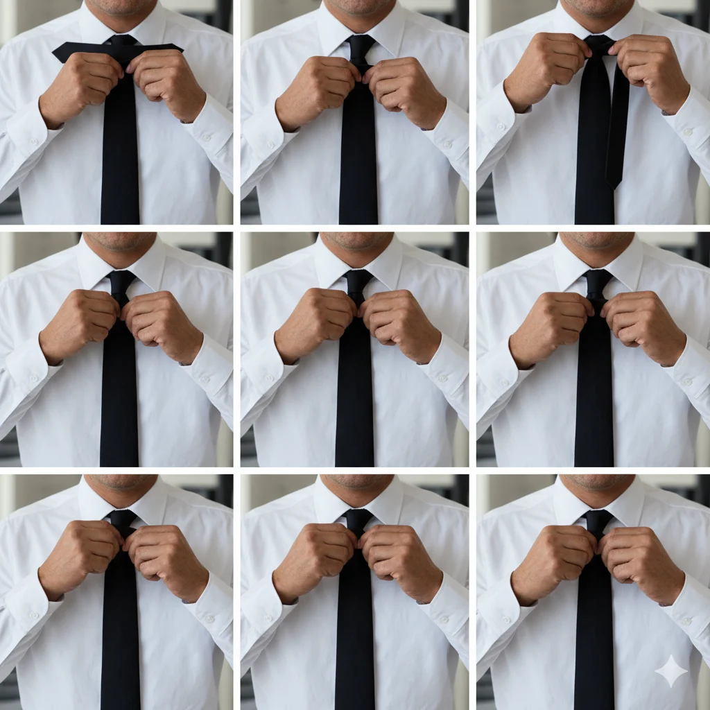 🔸 Easy Way to Tie a Tie: Half Windsor Knot
