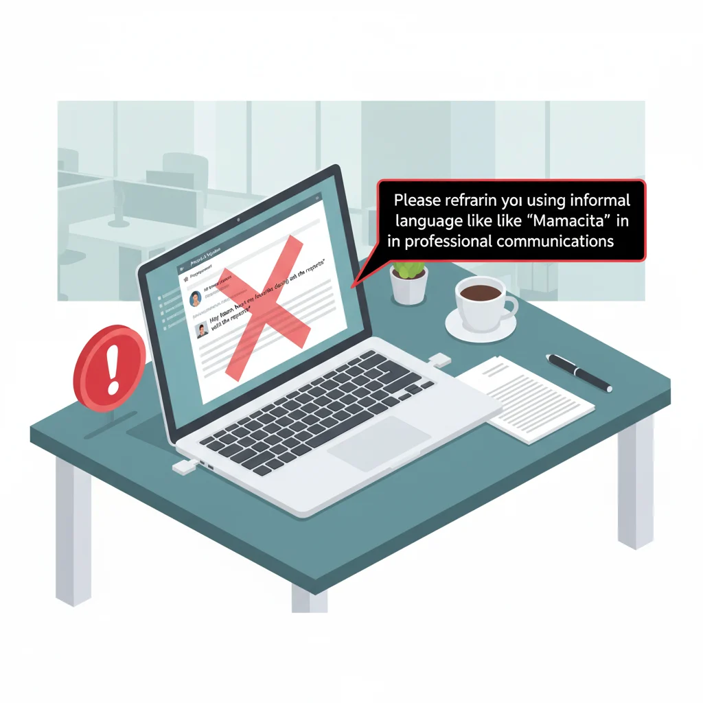 Professional context where Mamacita should not be used.