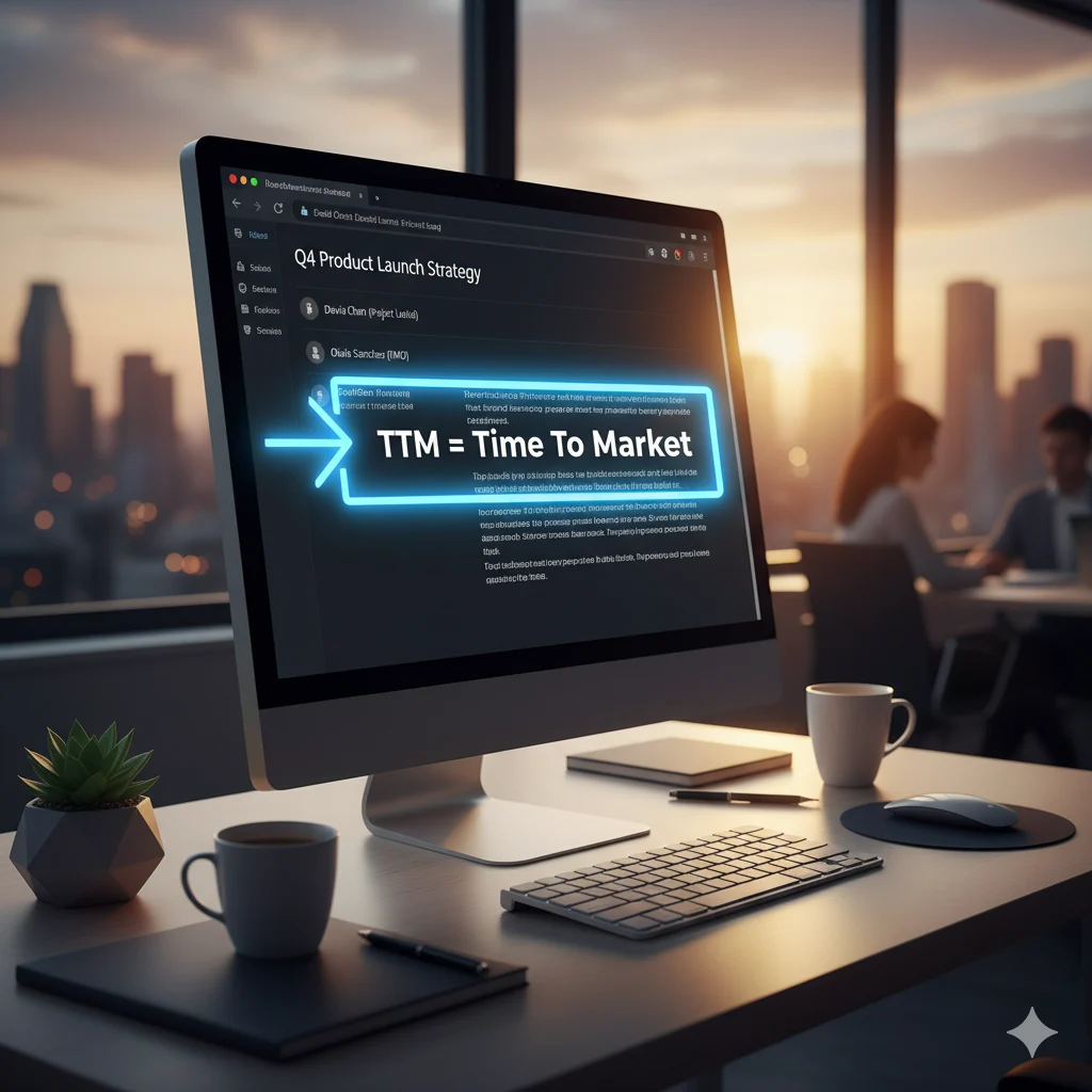 Professional usage of TTM in business writing.