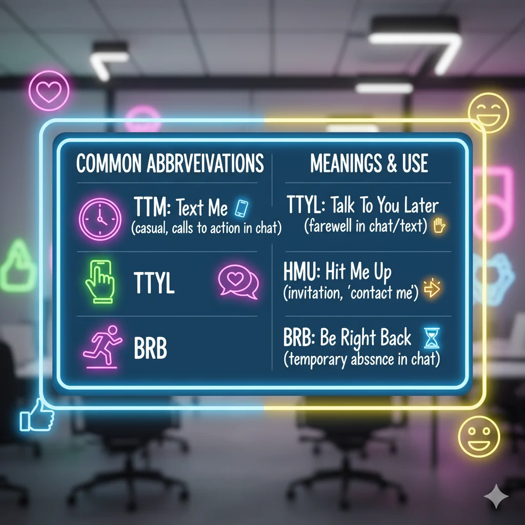 Comparison chart of texting alternatives to TTM.