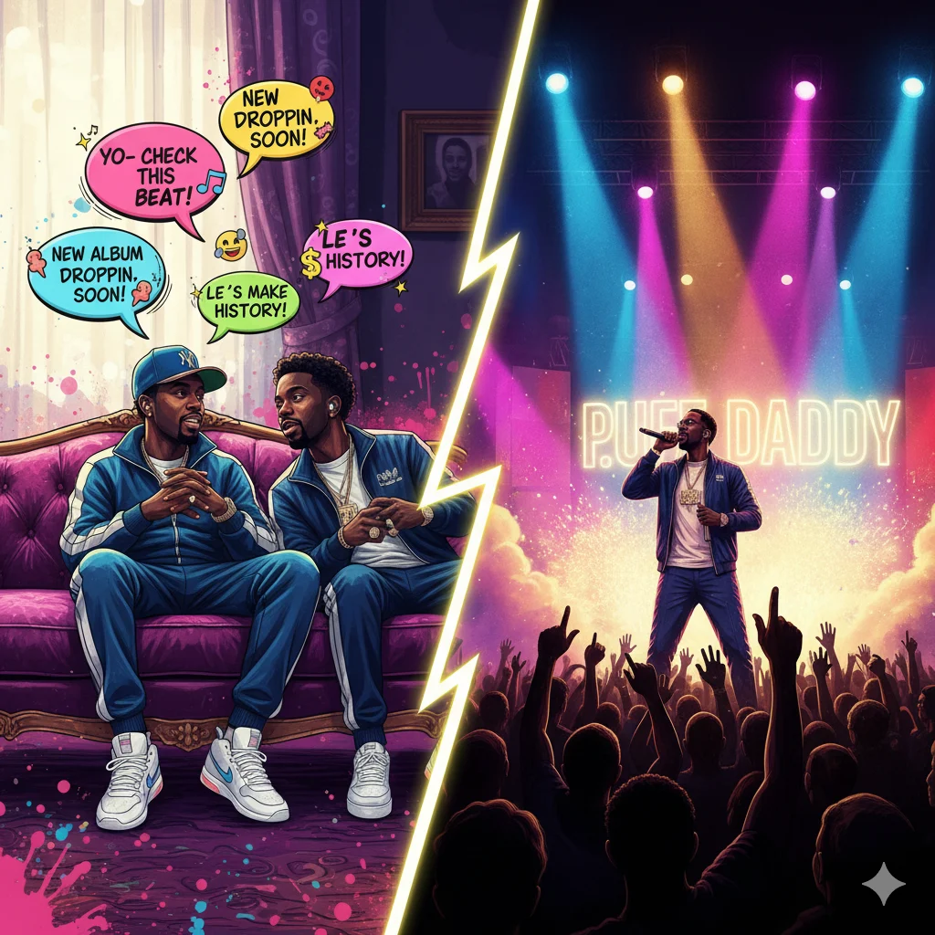 Casual chat using the word ‘Diddy’ vs rapper Sean Combs on stage.