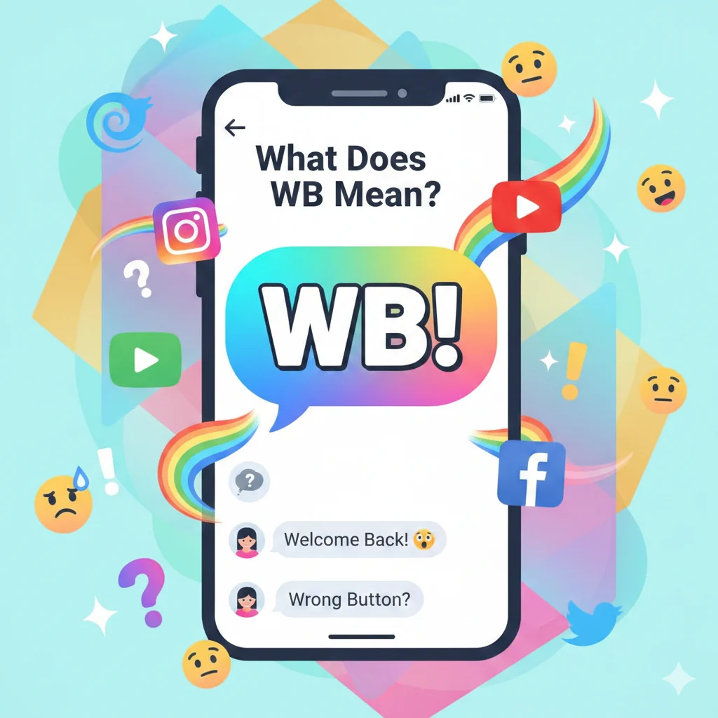 WB abbreviation in a social media chat.