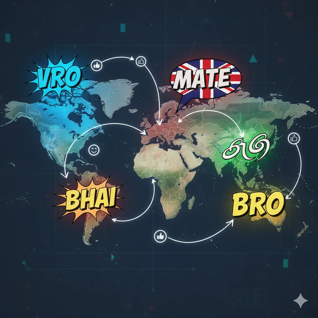 Regional and cultural variations of VRO slang meaning across countries