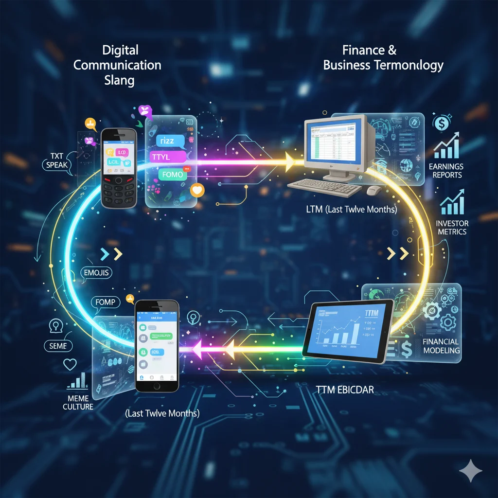 Timeline showing origins of TTM in texting and business.