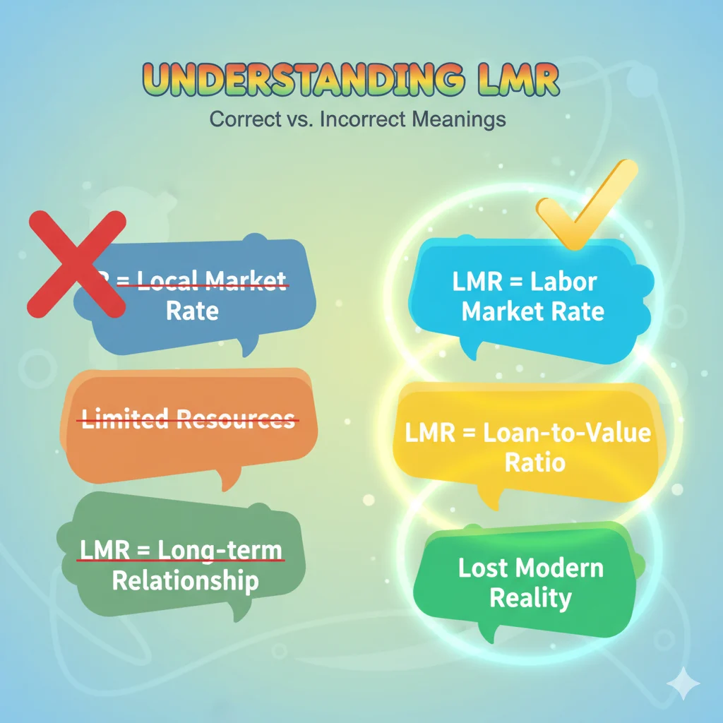 Misconceptions about the abbreviation LMR