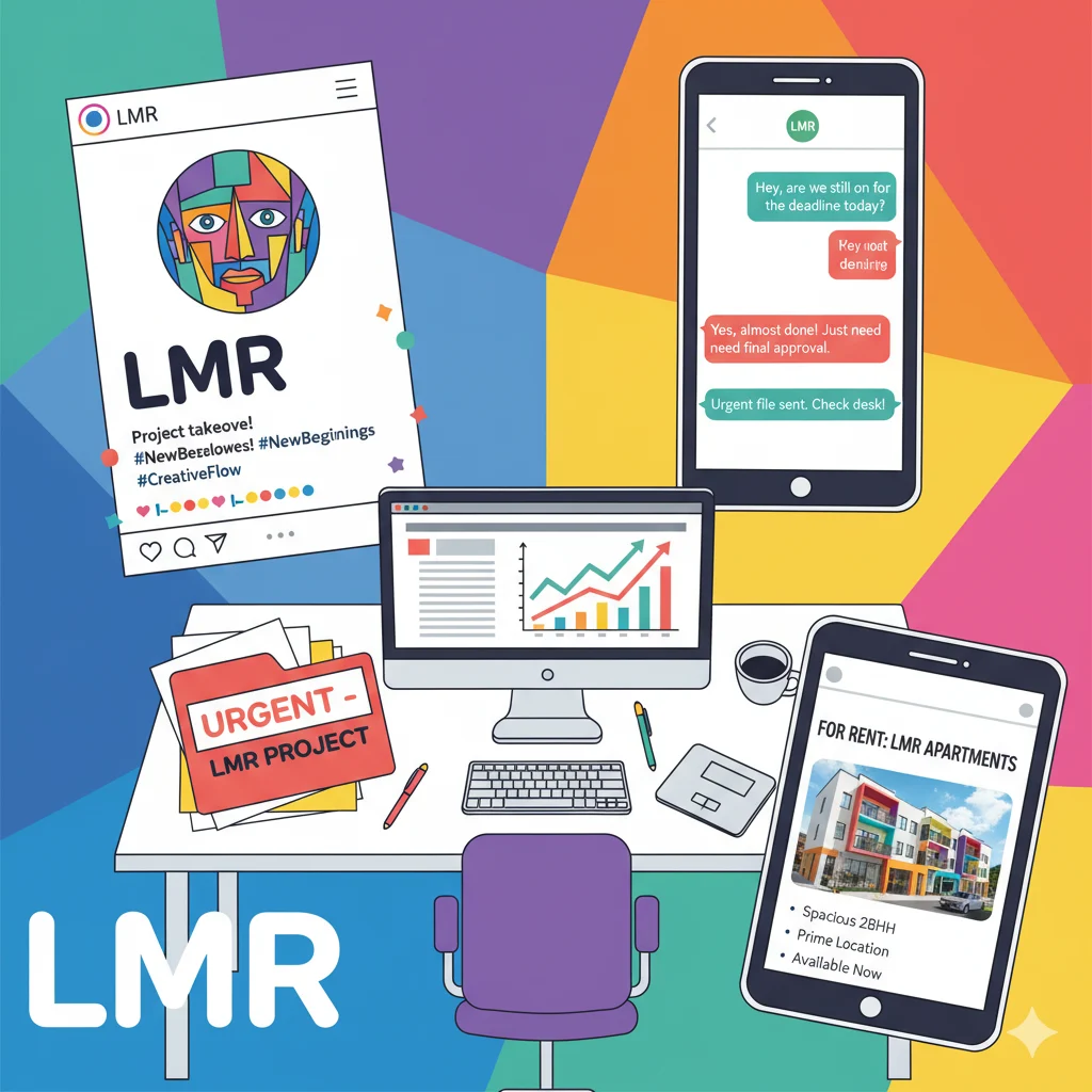 Usage of LMR across social media and professional contexts