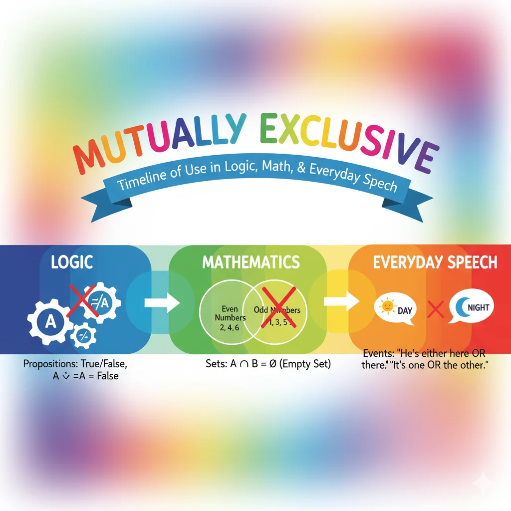 History and usage of the phrase mutually exclusive over time.